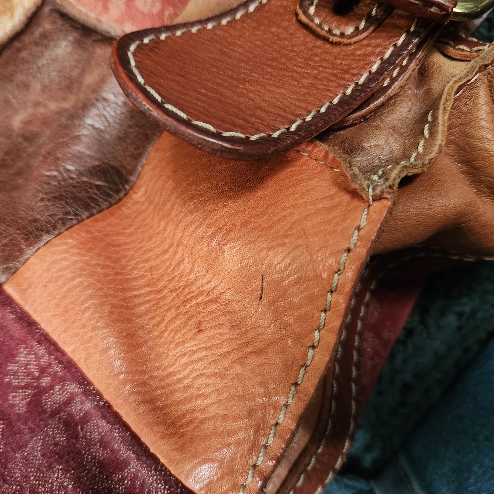 Vintage Fossil Patchwork Shoulder Bag - Picture 13 of 16